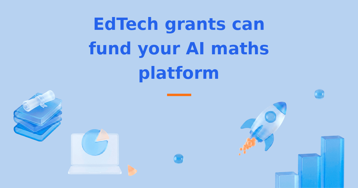 A school leadership team reviewing EdTech grant funding for an AI maths and science platform